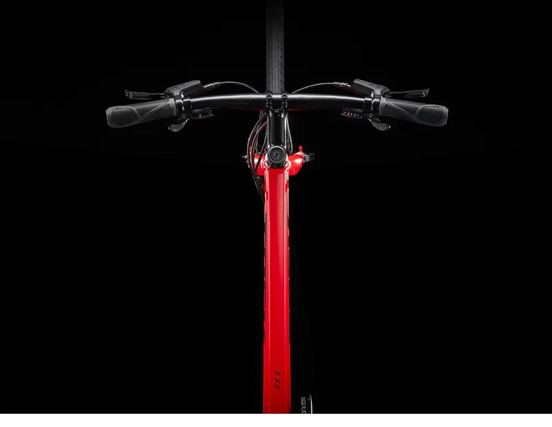 Trek FX 2 Disc Stagger Womens Hybrid Bike in Viper Red-6